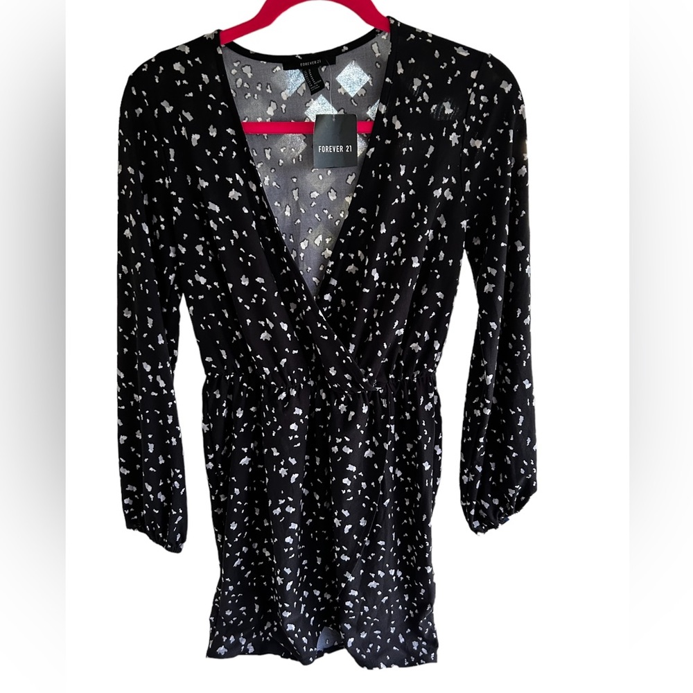 Forever 21 Black Long Sleeve Dress NWT